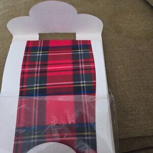 New Vintage Holiday Tights Dore Dore Collant Strumpfhost Pantyhose Red Plaid
